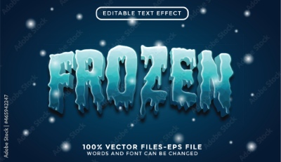Winter, Ice & Snow Text Effects #1, 26xAI Winter, Ice & Snow Text Effects #1, 26xAI