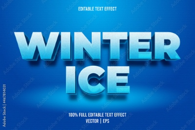 Winter, Ice & Snow Text Effects #1, 26xAI Winter, Ice & Snow Text Effects #1, 26xAI