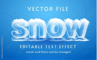 Winter, Ice & Snow Text Effects #1, 26xAI Winter, Ice & Snow Text Effects #1, 26xAI