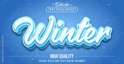 Winter, Ice & Snow Text Effects #1, 26xAI Winter, Ice & Snow Text Effects #1, 26xAI