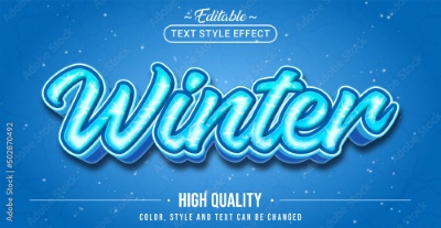 Winter, Ice & Snow Text Effects #1, 26xAI Winter, Ice & Snow Text Effects #1, 26xAI