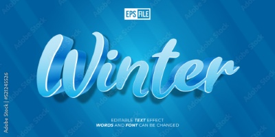 Winter, Ice & Snow Text Effects #1, 26xAI Winter, Ice & Snow Text Effects #1, 26xAI