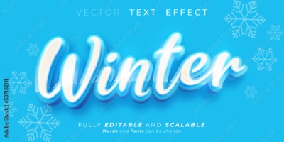 Winter, Ice & Snow Text Effects #1, 26xAI Winter, Ice & Snow Text Effects #1, 26xAI
