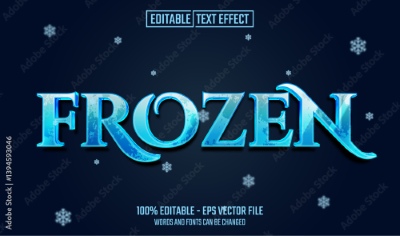 Winter, Ice & Snow Text Effects #2, 26xAI Winter, Ice & Snow Text Effects #2, 26xAI