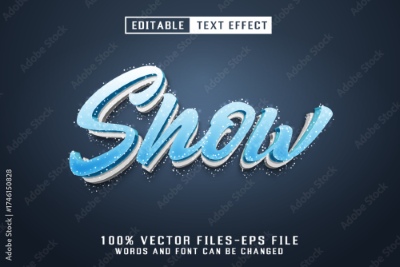 Winter, Ice & Snow Text Effects #2, 26xAI Winter, Ice & Snow Text Effects #2, 26xAI