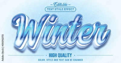 Winter, Ice & Snow Text Effects #2, 26xAI Winter, Ice & Snow Text Effects #2, 26xAI