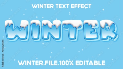 Winter, Ice & Snow Text Effects #2, 26xAI Winter, Ice & Snow Text Effects #2, 26xAI