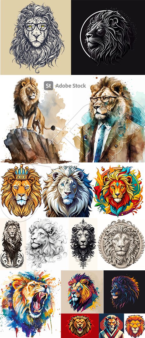 Lion Vectors #3, 29xAI Lion Vectors #3, 29xAI