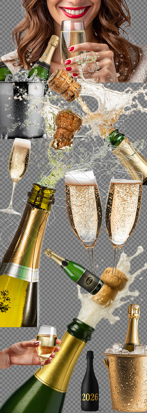 Champagne Popping Celebration 18xPNG, 10xJPEG Champagne Popping Celebration 18xPNG, 10xJPEG