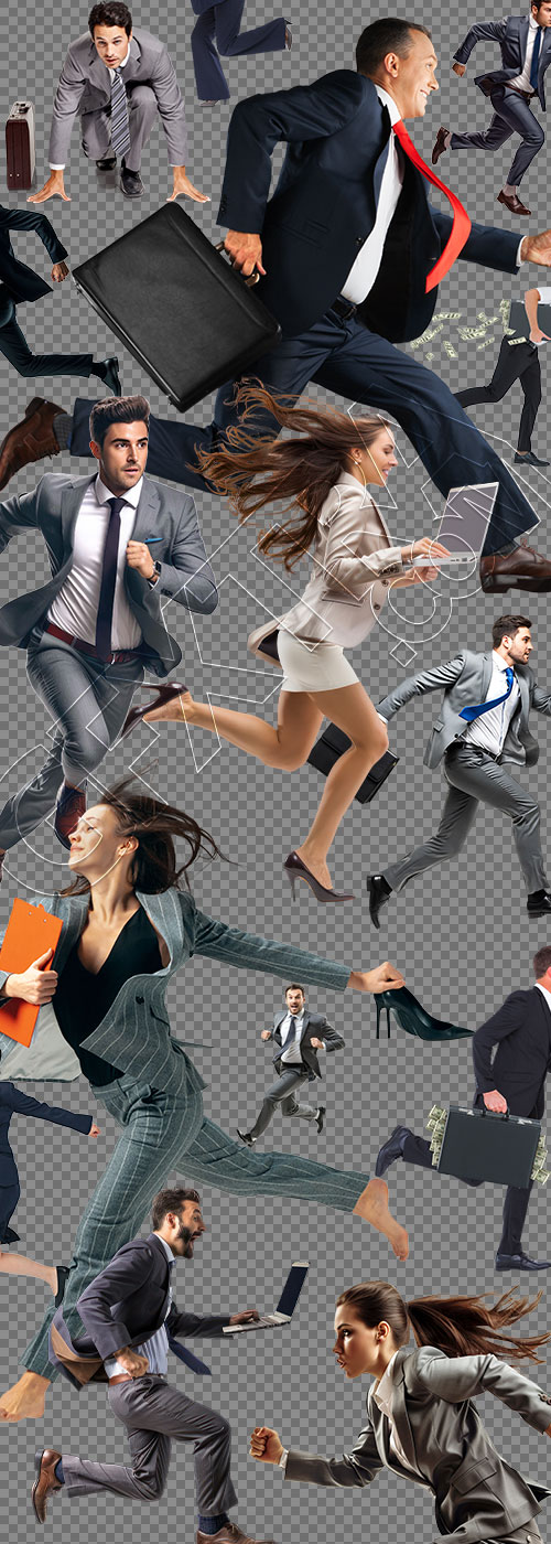 Running Business People 29xPNG Running Business People 29xPNG