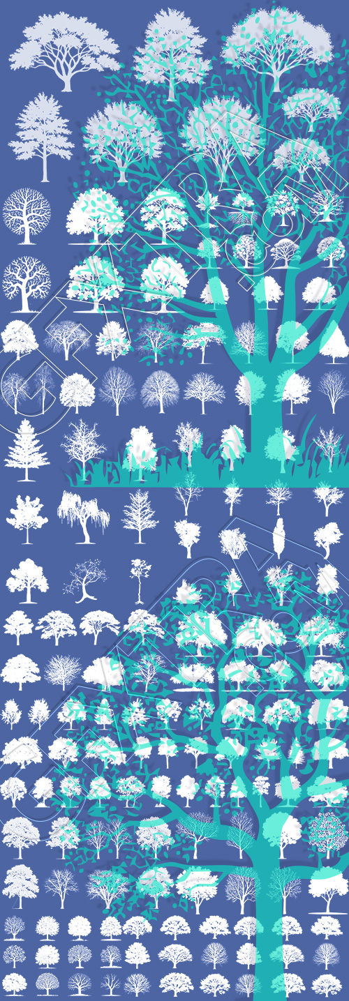 Tree Logos & Design Elements #3, 25xAI Tree Logos & Design Elements #3, 25xAI