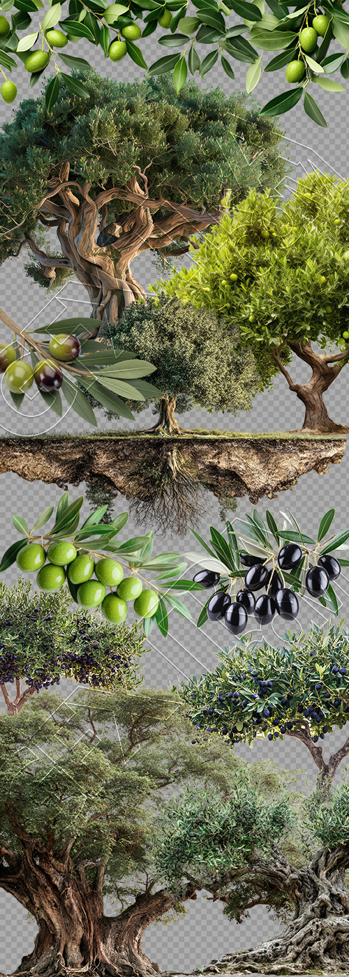 Olive Tree & Branches 25xPNG Olive Tree & Branches 25xPNG
