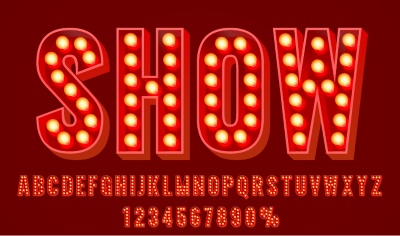 Alphabets from Neon, Light Bulbs and Stage Lights 25xAI Alphabets from Neon, Light Bulbs and Stage Lights 25xAI