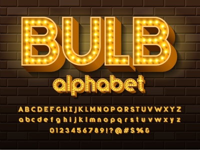 Alphabets from Neon, Light Bulbs and Stage Lights 25xAI Alphabets from Neon, Light Bulbs and Stage Lights 25xAI