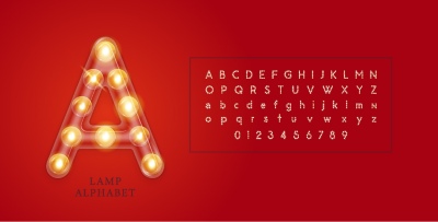Alphabets from Neon, Light Bulbs and Stage Lights 25xAI Alphabets from Neon, Light Bulbs and Stage Lights 25xAI
