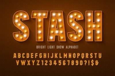 Alphabets from Neon, Light Bulbs and Stage Lights 25xAI Alphabets from Neon, Light Bulbs and Stage Lights 25xAI