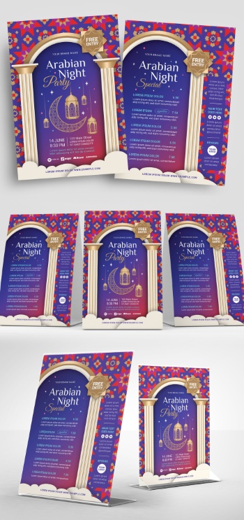 Ramadan Kareem & Eid Mubarak Templates #1, 29xPSDT Ramadan Kareem & Eid Mubarak Templates #1, 29xPSDT