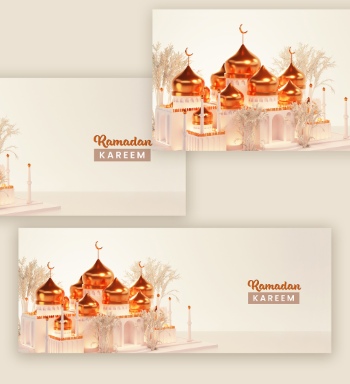 Ramadan Kareem & Eid Mubarak Templates #1, 29xPSDT Ramadan Kareem & Eid Mubarak Templates #1, 29xPSDT