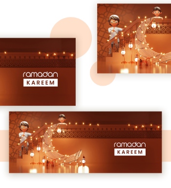Ramadan Kareem & Eid Mubarak Templates #1, 29xPSDT Ramadan Kareem & Eid Mubarak Templates #1, 29xPSDT