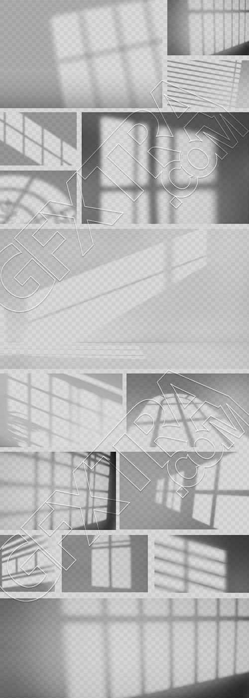 Interior Shadow Overlays #1, 25xPNG Interior Shadow Overlays #1, 25xPNG