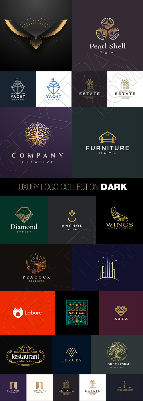 Luxury Logo Collection DARK 26xAI Luxury Logo Collection DARK 26xAI