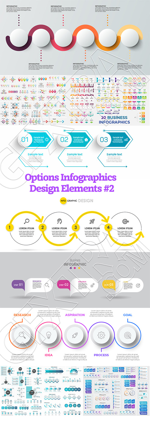 Options Infographics Design Elements #2, 30xAI Options Infographics Design Elements #2, 30xAI