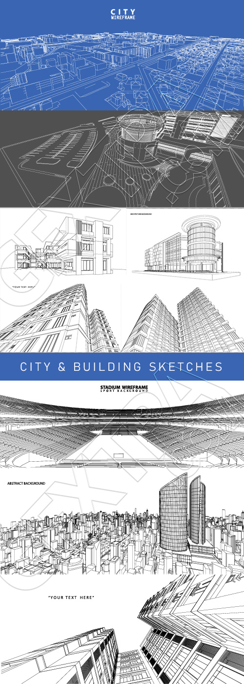 City & Building Sketches 21xAI City & Building Sketches 21xAI