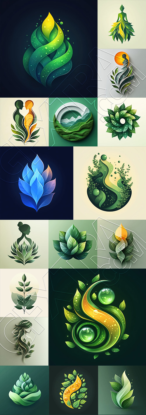Probiotic Logo Art Illustrations 25xJPEG Probiotic Logo Art Illustrations 25xJPEG