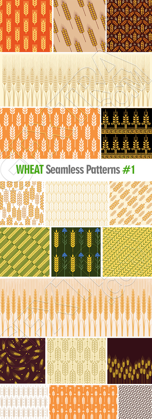 Wheat Seamless Patterns #1, 30xAI Wheat Seamless Patterns #1, 30xAI