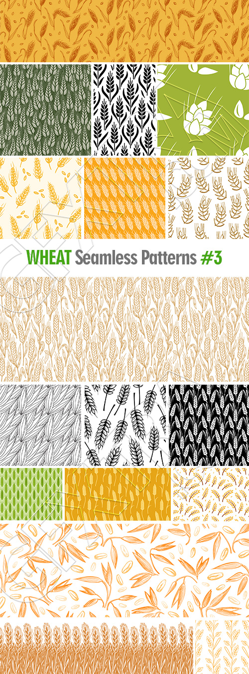 Wheat Seamless Patterns #3, 28xAI Wheat Seamless Patterns #3, 28xAI