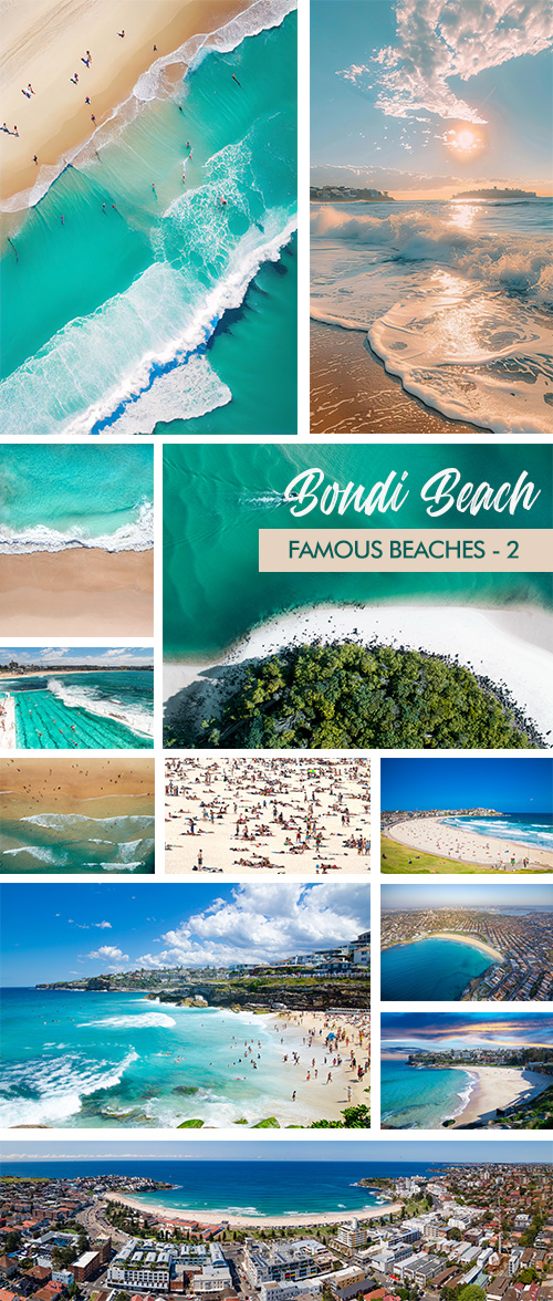 Famous Beaches #2, Bondi Beach 25xJPG Famous Beaches #2, Bondi Beach 25xJPG