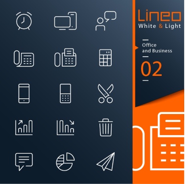 Lineo White & Light Outline Icons 37xAI Lineo White & Light Outline Icons 37xAI