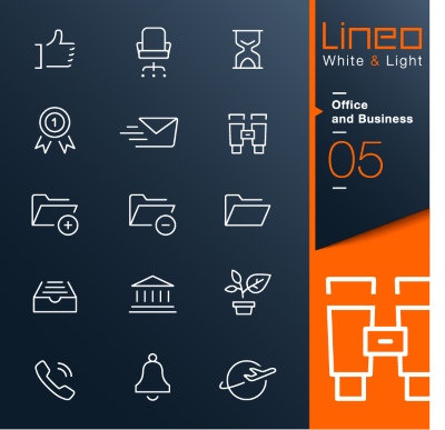 Lineo White & Light Outline Icons 37xAI Lineo White & Light Outline Icons 37xAI