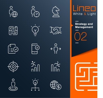 Lineo White & Light Outline Icons 37xAI Lineo White & Light Outline Icons 37xAI