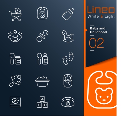 Lineo White & Light Outline Icons 37xAI Lineo White & Light Outline Icons 37xAI