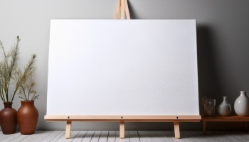 White Canvases on an Easel 25xJPEG White Canvases on an Easel 25xJPEG