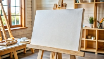 White Canvases on an Easel 25xJPEG White Canvases on an Easel 25xJPEG