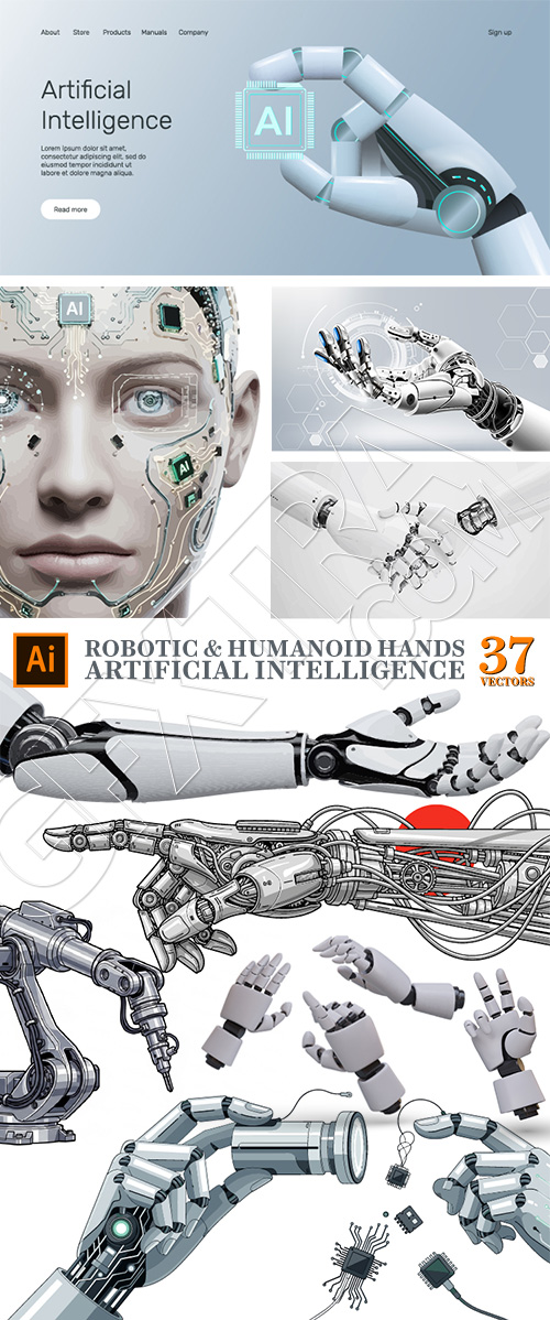 Robotic & Humanoid Hands & Artificial Intelligence 37xAI Robotic & Humanoid Hands & Artificial Intelligence 37xAI
