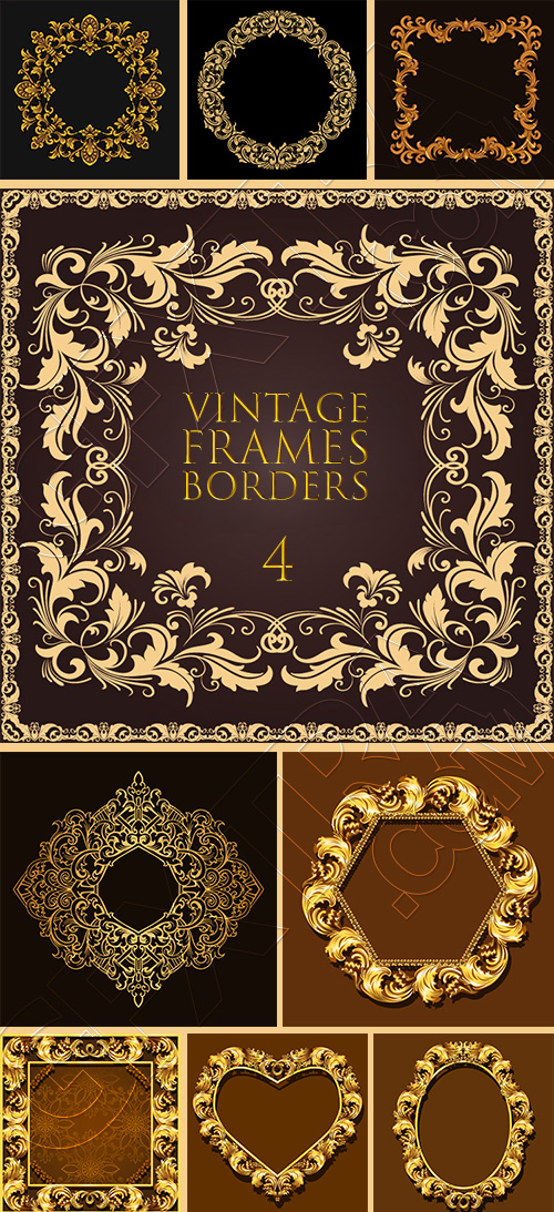 Vintage Frames & Borders #4, 28xAI Vintage Frames & Borders #4, 28xAI