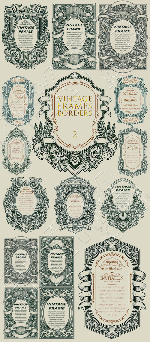 Vintage Frames & Borders #2, 29xAI Vintage Frames & Borders #2, 29xAI
