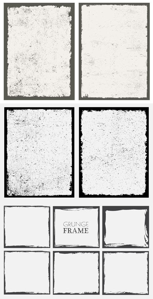 22 Grunge Frames 6xEPS 22 Grunge Frames 6xEPS
