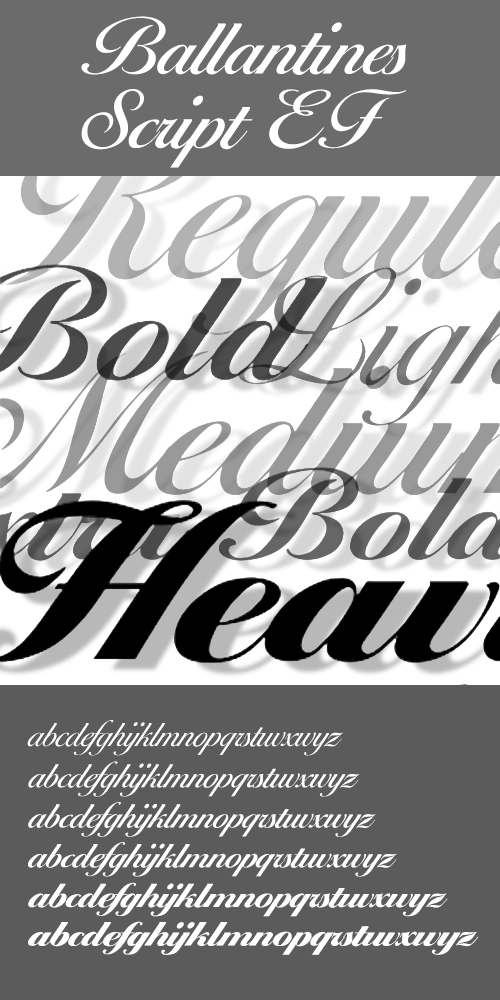 Ballantines Script EF 7xOTF Ballantines Script EF 7xOTF