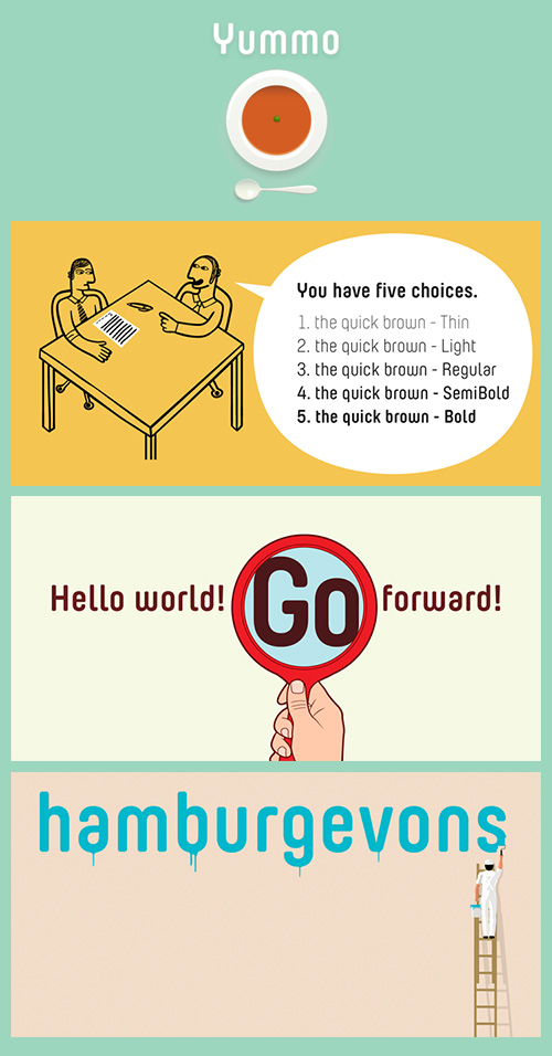 Yummo Font Family 5xOTF 2058618 Yummo Font Family 5xOTF 2058618