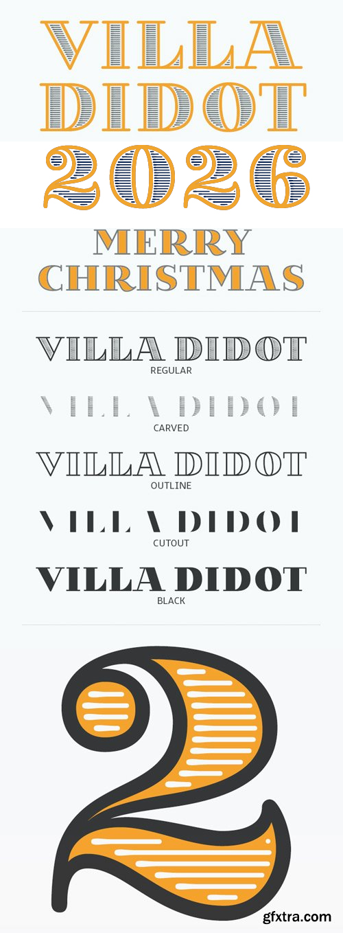 Villa Didot Font Family 5xOTF Villa Didot Font Family 5xOTF