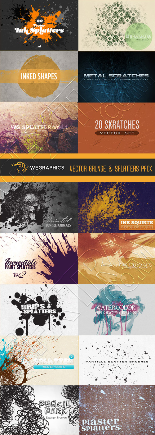 Vector Grunge & Splatters Pack Vector Grunge & Splatters Pack