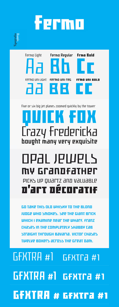 Fermo TRF Font Family 6xOTF Fermo TRF Font Family 6xOTF