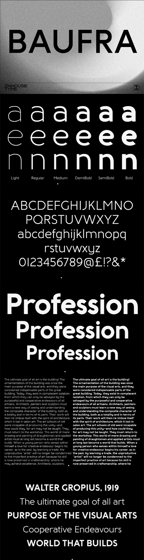 Baufra Font Family 6xOTF Baufra Font Family 6xOTF