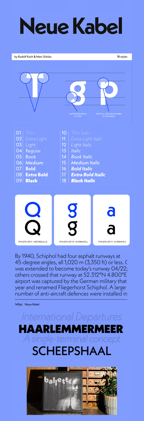 Neue Kabel Font Family 18xOTF Neue Kabel Font Family 18xOTF