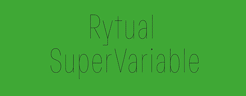 Rytual Super Family 54xOTF, 1xTTF Variable Rytual Super Family 54xOTF, 1xTTF Variable