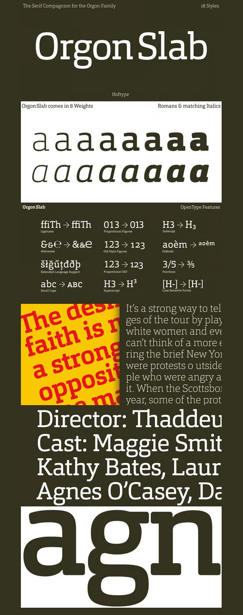 Orgon Slab Font Family 16xOTF Orgon Slab Font Family 16xOTF